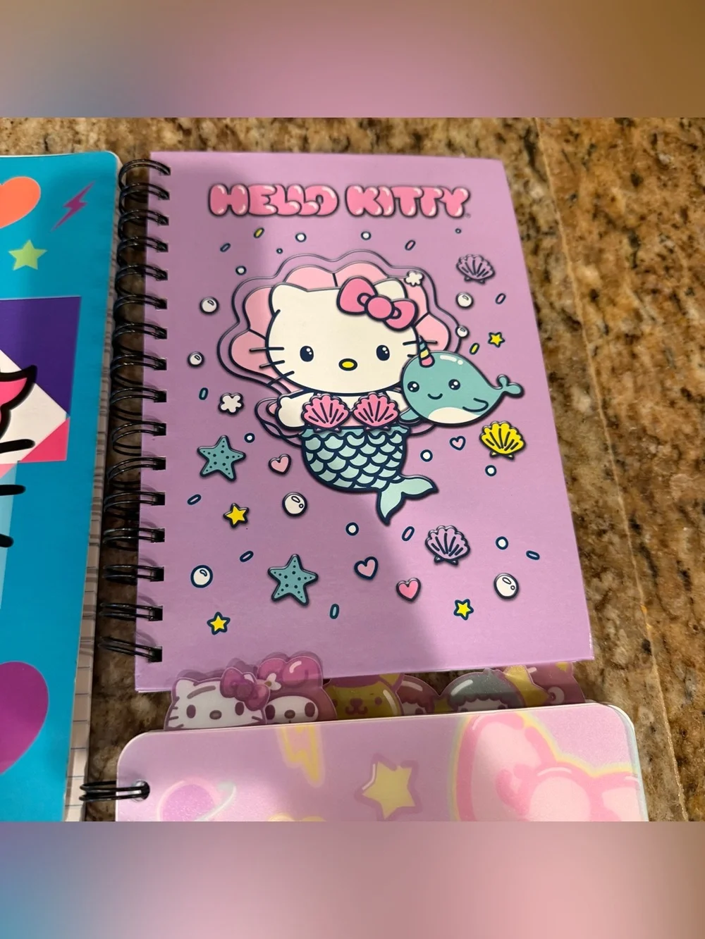 Large Sanrio Hello Kitty School College Supplies Notebook Cards Kawaii Sticker